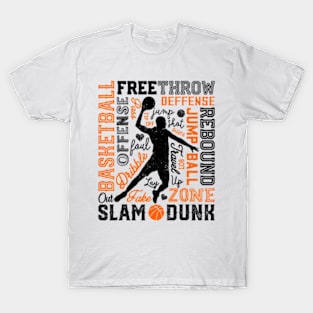 Basketball For Boys Men Player Dunk T-Shirt